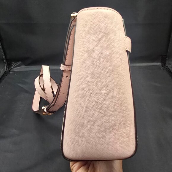 Michael Kors Medium Hamilton Traveler Top Zip Messenger Blossom - Picture 3 of 10